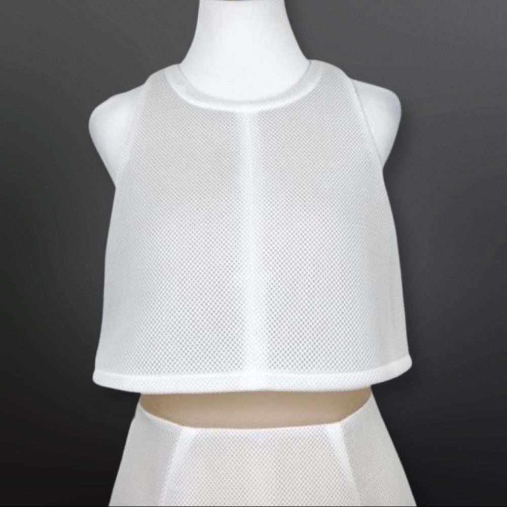 ABS By Allen Schwartz Women’s Cropped Halter Over Lay Dress RETAIL PRICE $225. - Picture 8 of 14
